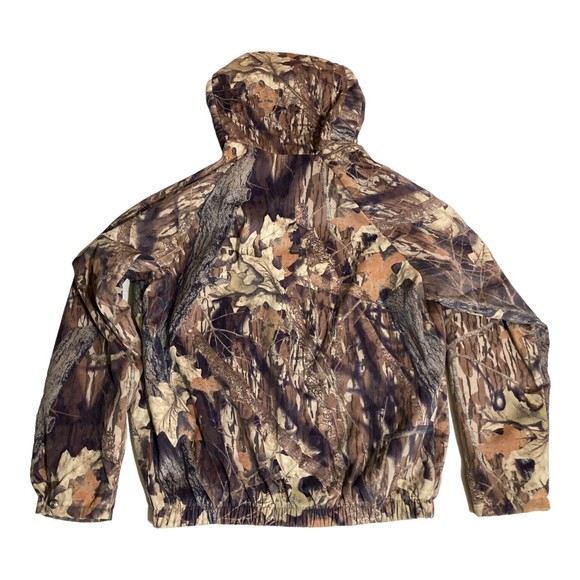 Polaris Silent Water Shed Hooded Jacket Mens LG Mossy Oak Break up Camo Hunting - Picture 2 of 10